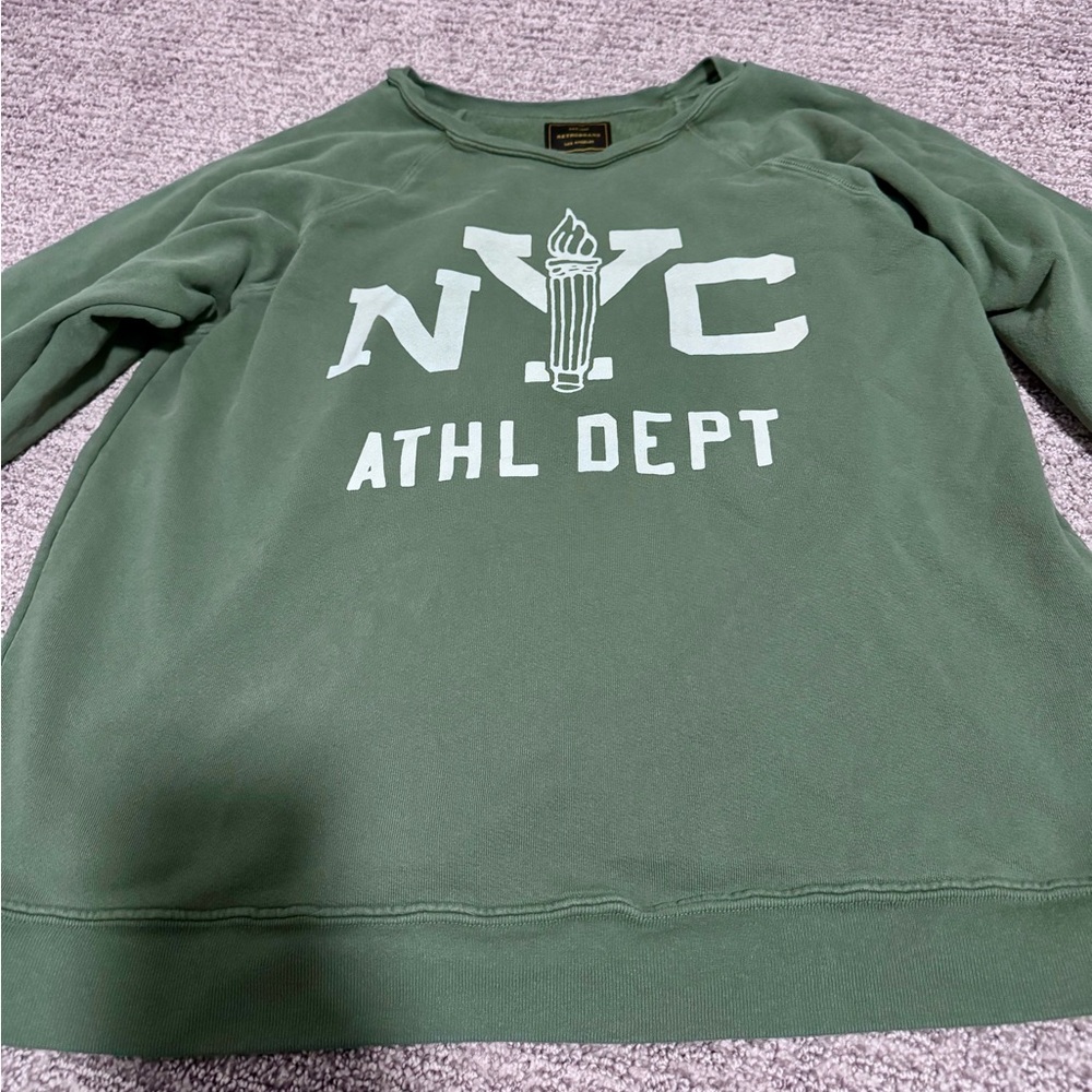Original Retro Brand Black Label Green NYC Athletic Dept Women's Sweatshirt